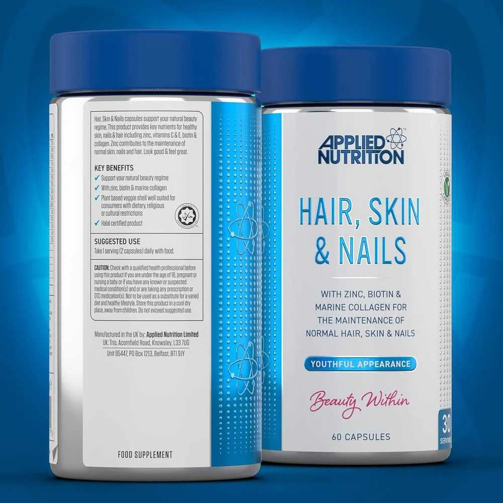 Applied Nutrition Hair, Skin & Nails 60 kaps.