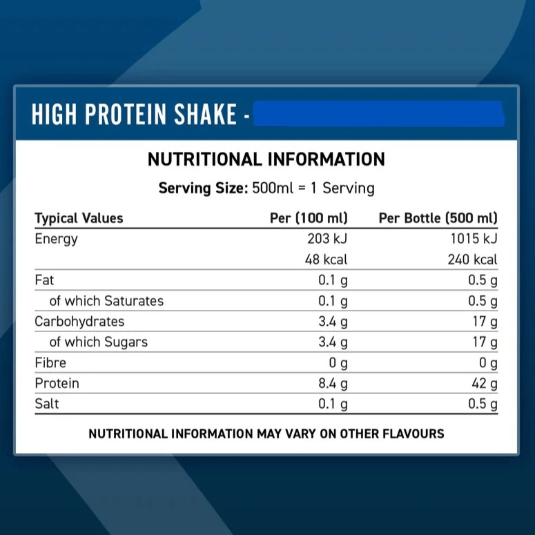 Applied Nutrition High Protein Shake 500 ml : Skonis - Bananinis