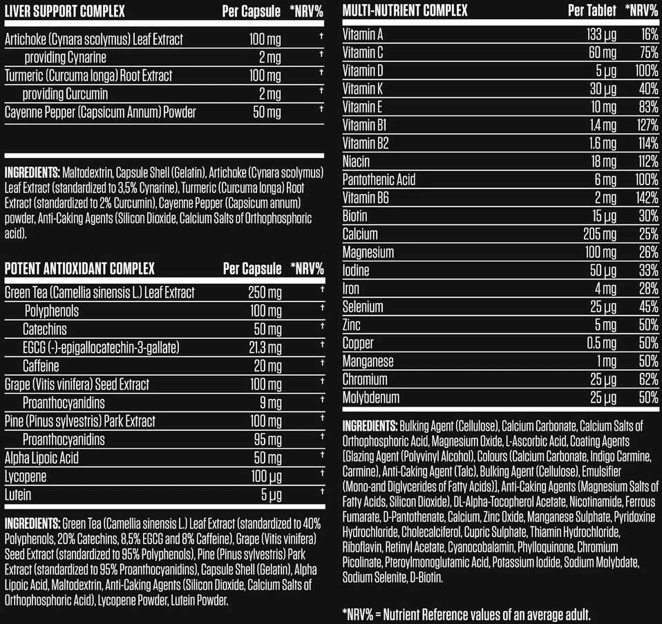 Applied Nutrition Juodas Stack 30 pak.