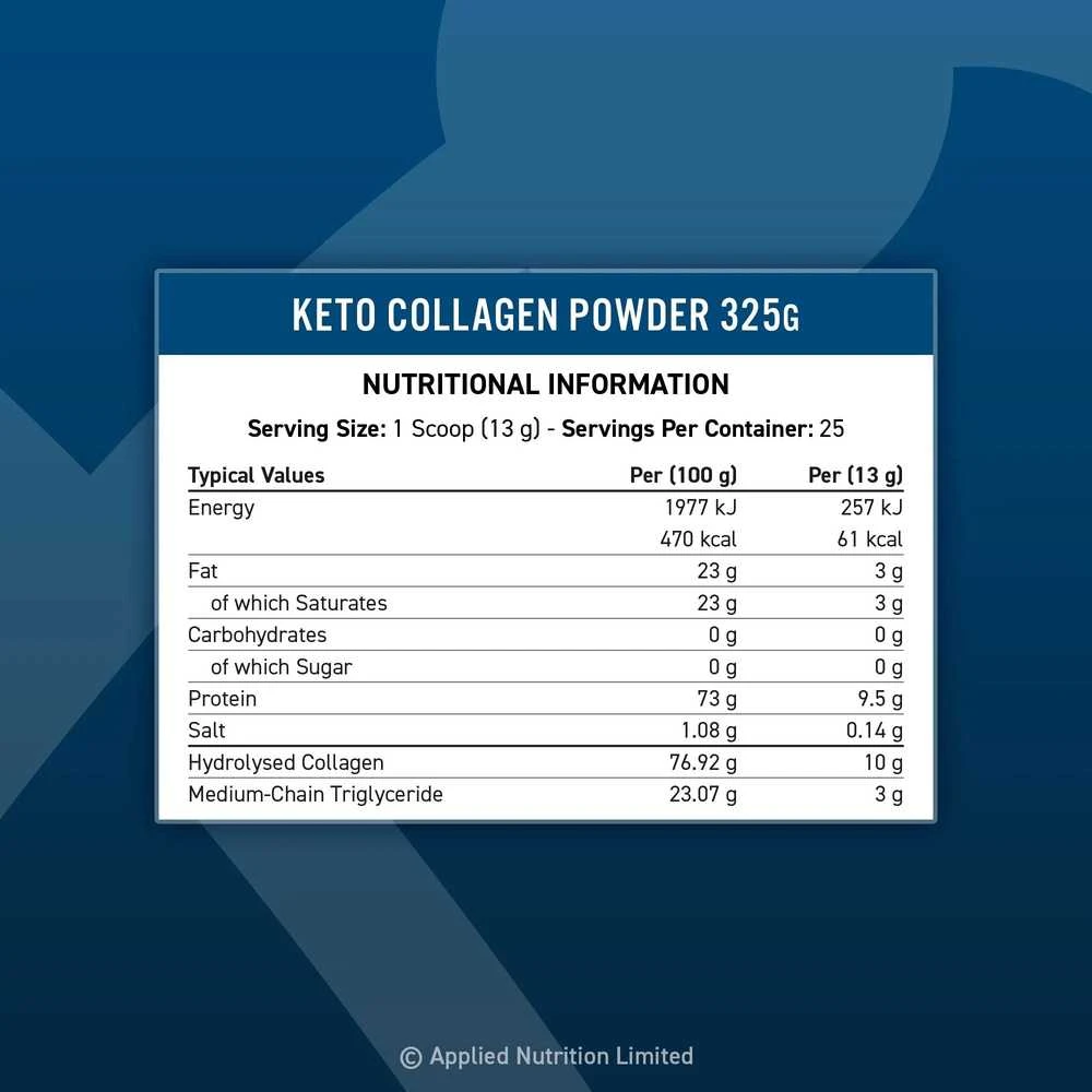 Applied Nutrition Keto Collagen peptides 325 g Unflavoured