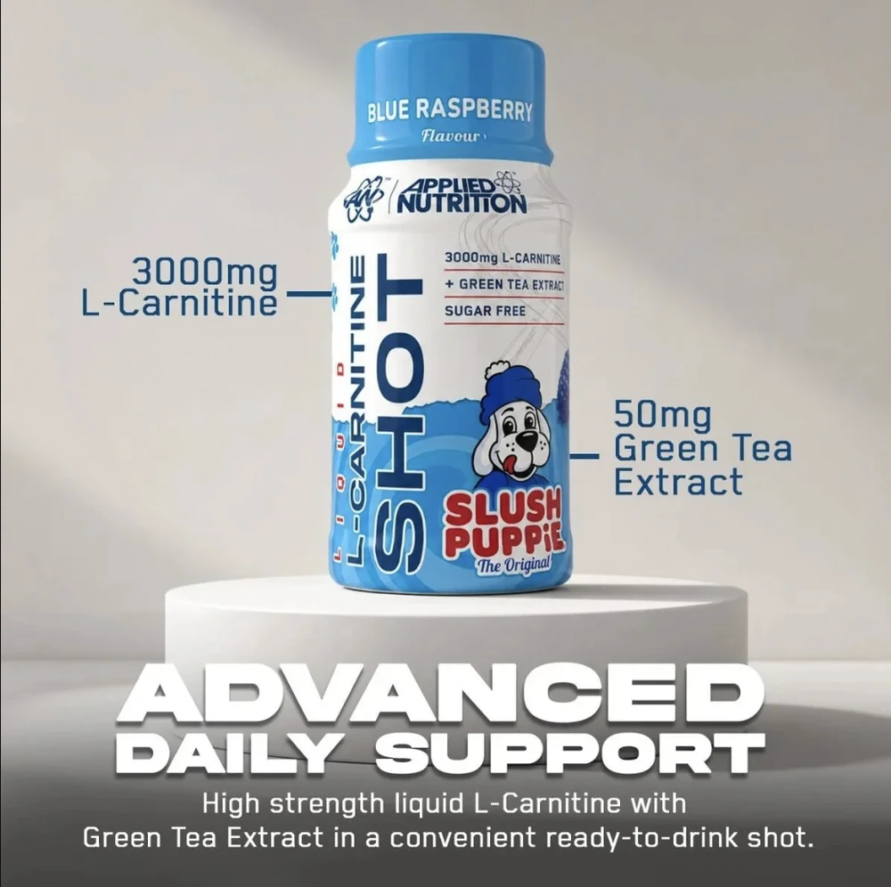 Applied Nutrition L-Carnitine SHOT 60 ml : Skonis - Slush Puppie Mėlyna raspberry