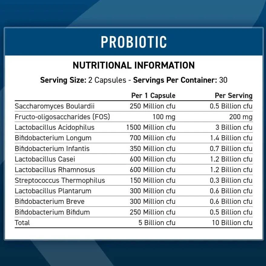 Applied Nutrition Probiotic 60 kaps.