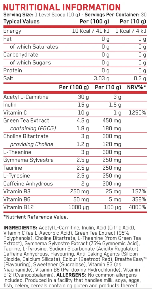 Applied Nutrition Shred-X Powder 300g : Skonis - Braškinis kivių