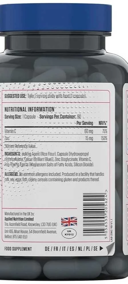 Applied Nutrition Zinc 90 kaps.