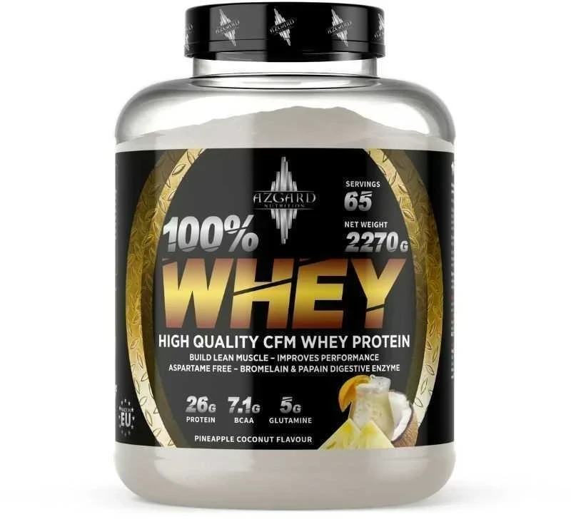 Azgard Nutrition Azgard 100% CFM Whey 2270 g Baltymų koncentratas : Skonis - Bananinis