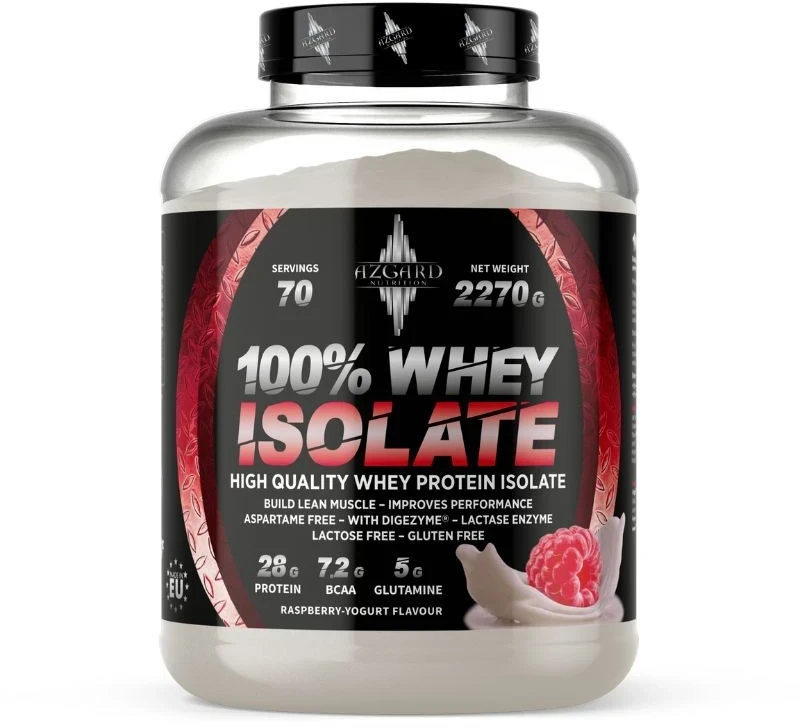 Azgard Nutrition Azgard 100% CFM Whey Isolate 2270 g Baltymų Izoliatas, Lactose Free : Skonis - Baltojo šokolado ir lazdyno riešutų