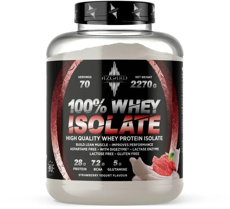 Azgard Nutrition Azgard 100% CFM Whey Isolate 2270 g Baltymų Izoliatas, Lactose Free : Skonis - Baltojo šokolado ir lazdyno riešutų