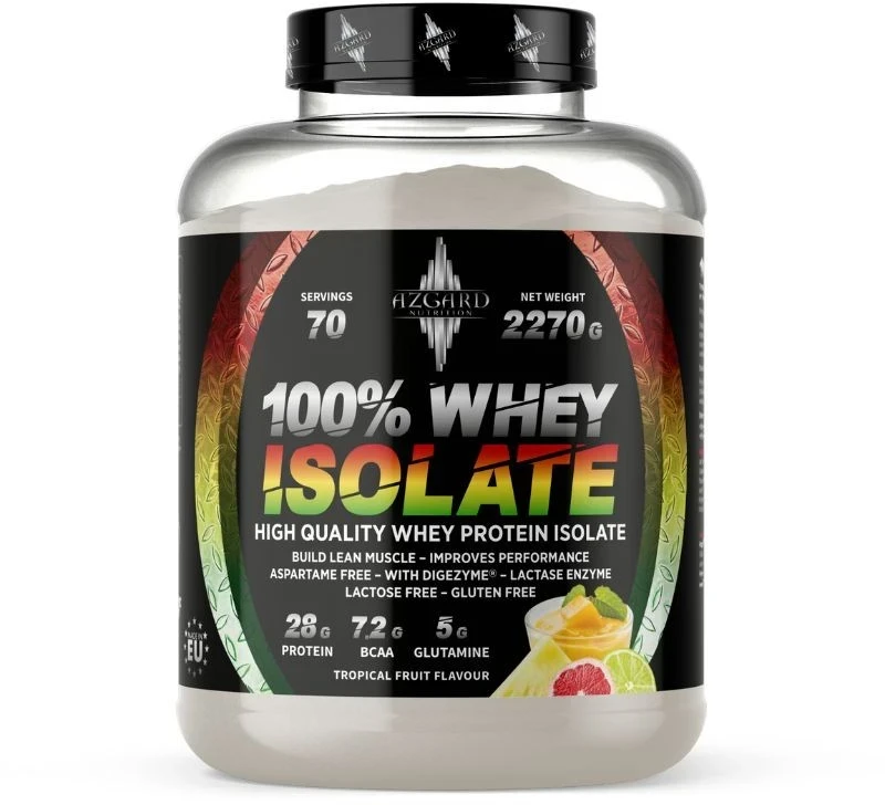 Azgard Nutrition Azgard 100% CFM Whey Isolate 2270 g Baltymų Izoliatas, Lactose Free : Skonis - Baltojo šokolado ir lazdyno riešutų