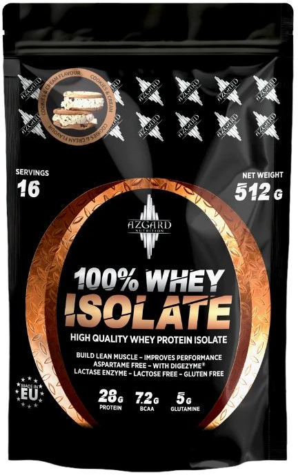 Azgard Nutrition Azgard 100% CFM Whey Isolate 512 g Baltymų Izoliatas, Lactose Free : Skonis - Baltojo šokolado ir pistacijų