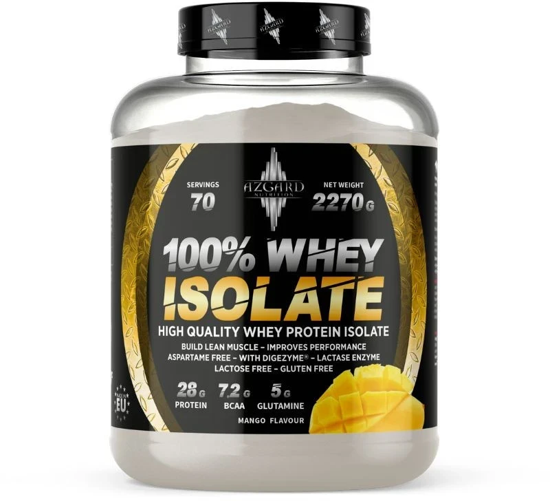 Azgard Nutrition Azgard 100% CFM Whey Isolate 2270 g Baltymų Izoliatas, Lactose Free : Skonis - Baltojo šokolado ir lazdyno riešutų