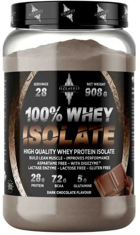 Azgard Nutrition Azgard 100% CFM Whey Isolate 908 g Baltymų Izoliatas, Lactose Free : Skonis - Avietinio jogurto