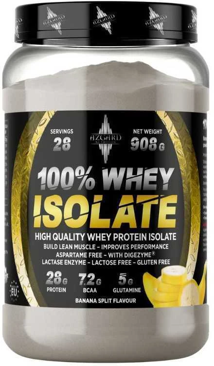 Azgard Nutrition Azgard 100% CFM Whey Isolate 908 g Baltymų Izoliatas, Lactose Free : Skonis - Avietinio jogurto