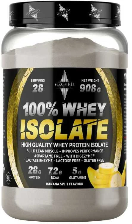 Azgard Nutrition Azgard 100% CFM Whey Isolate 908 g Baltymų Izoliatas, Lactose Free : Skonis - Avietinio jogurto