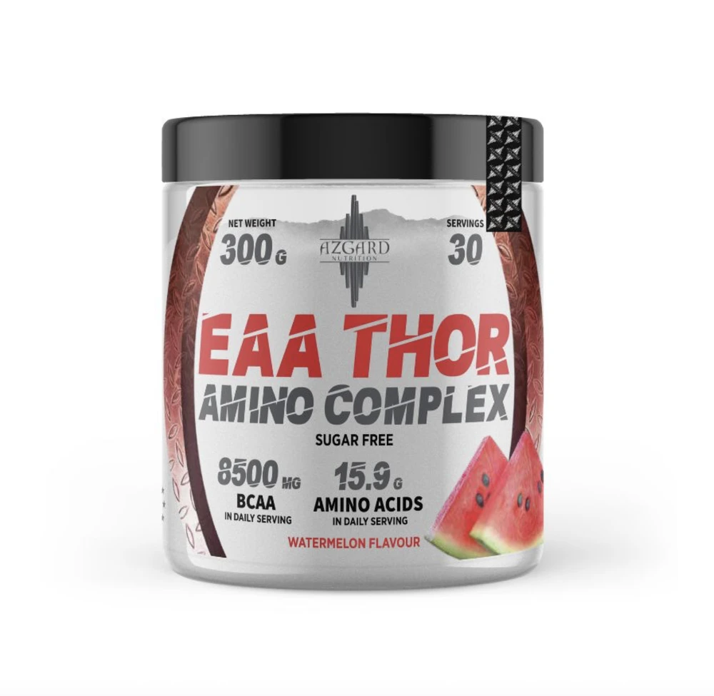 Azgard Nutrition Azgard EAA Thor amino complex 300g amino rūgštys : Skonis - Juodųjų serbentų