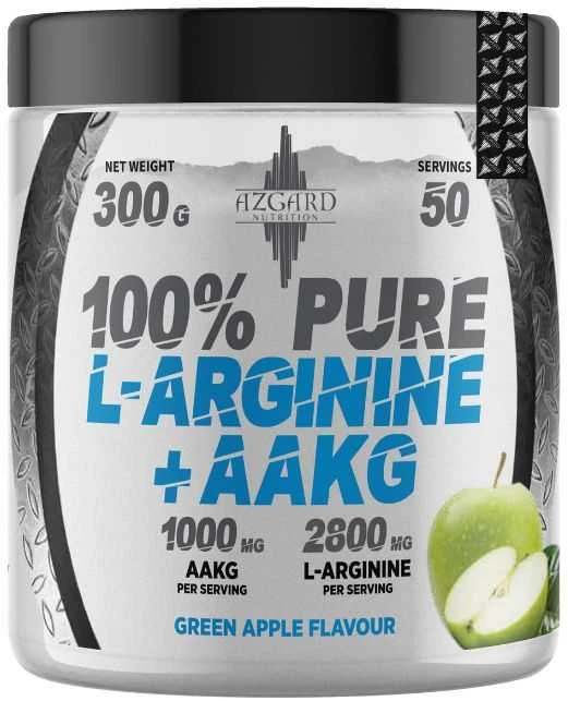 Azgard Nutrition Azgard Pure L Arginine AAKG 300g : Skonis - Obuolinis