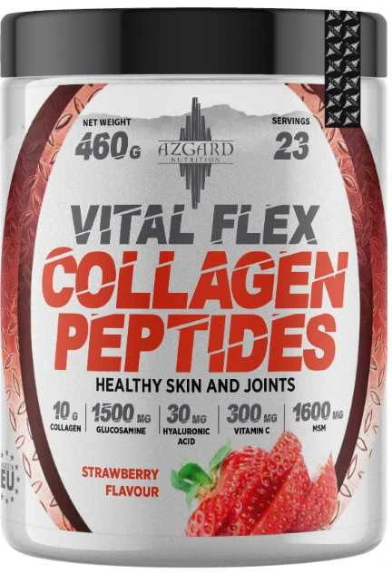 Azgard Nutrition Azgard Vital Flex Collagen peptides kolagenas : Skonis - Braškinis