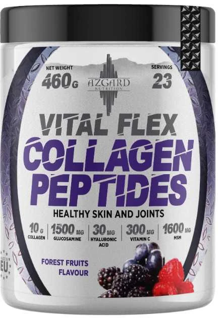 Azgard Nutrition Azgard Vital Flex Collagen peptides kolagenas : Skonis - Braškinis