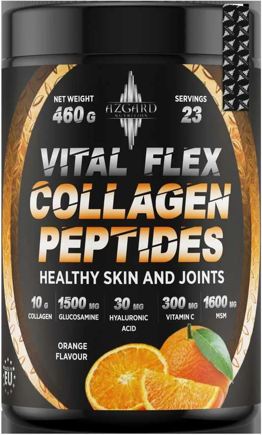 Azgard Nutrition Azgard Vital Flex Collagen peptides kolagenas : Skonis - Braškinis