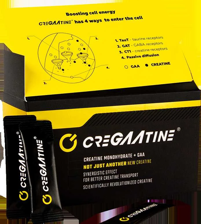 Carnomed CreGAAtine 60 pak. Creatine : Skonis - Apelsininis