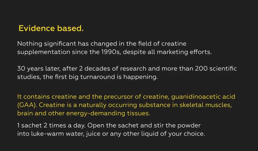 Carnomed CreGAAtine 60 pak. Creatine : Skonis - Apelsininis