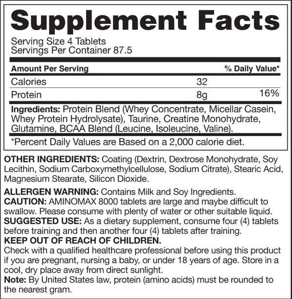 Gaspari Nutrition Amino MAX 8000 325 tabl.