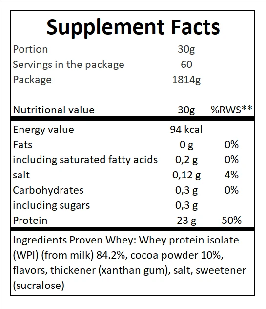 Gaspari Nutrition Proven Whey ISO 1814 g : Skonis - Braškinis