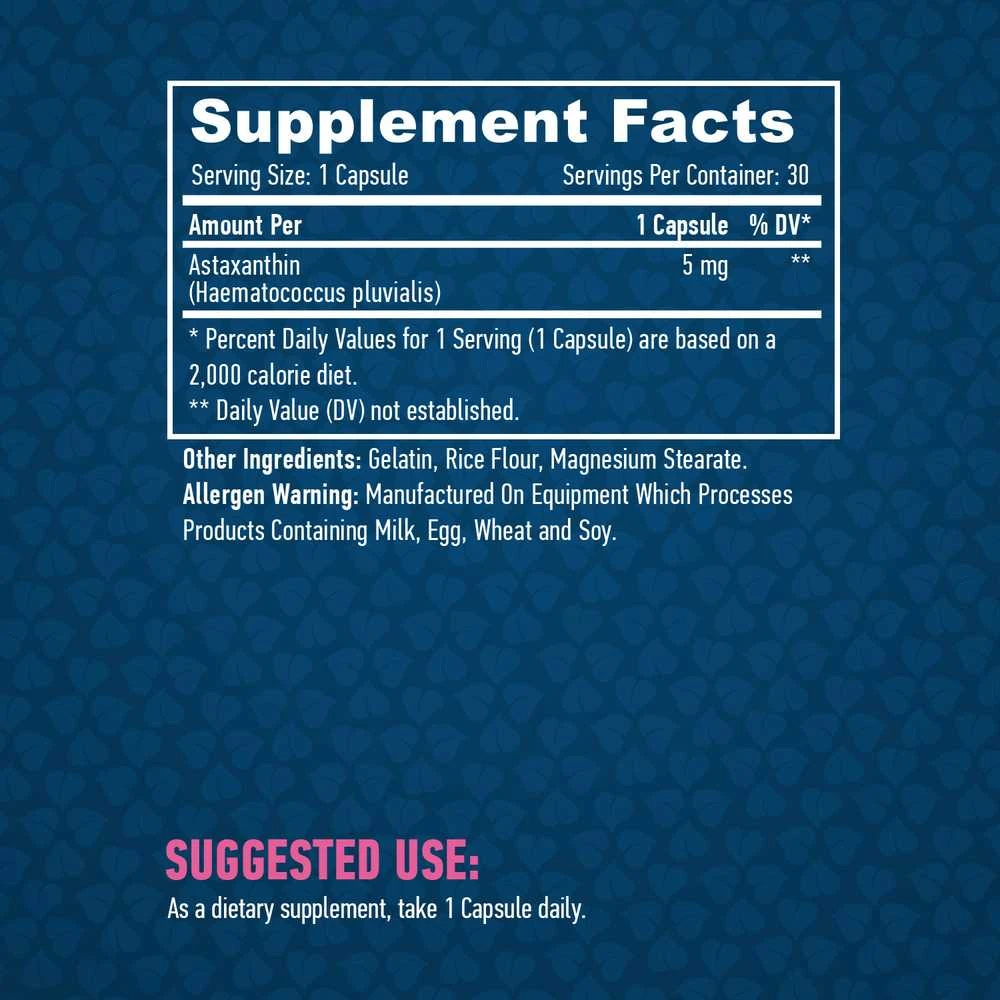 Haya Labs Astaxanthin 5 mg 30 kaps.