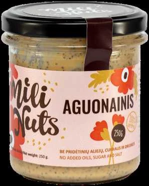Milinuts Mili Nuts Aguonainis riešutų kremas : Svoris - 250 g