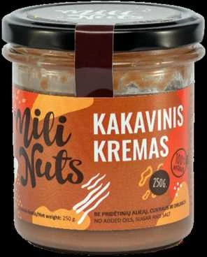 Milinuts Mili Nuts Kakavinis riešutų kremas : Svoris - 250 g
