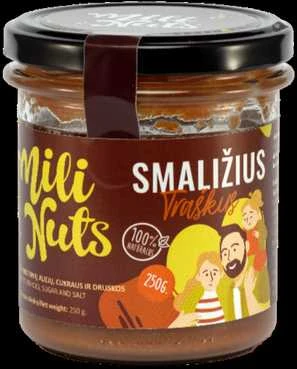 Milinuts Mili Nuts Smaližius riešutų kremas : Svoris - 250 g