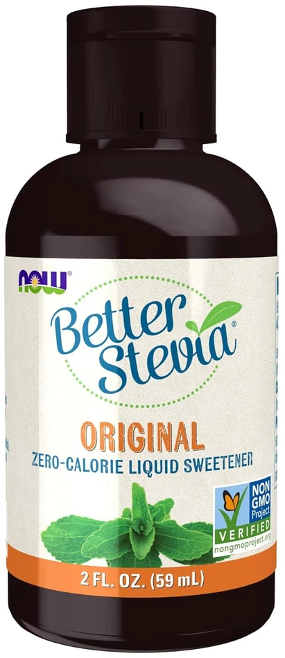 Now Foods Now Better Stevia Liquid 59 ml skonio lašiukai su stevia : Skonis - Natūralus