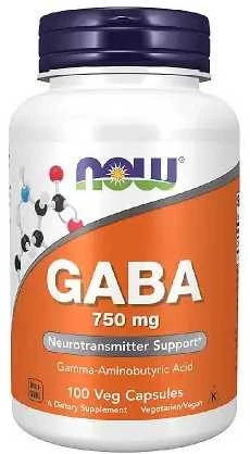 Now Foods Now GABA 750 mg 100 kaps.