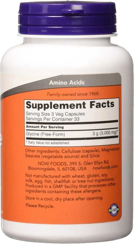 Now Foods Now Glycine 1000 mg 100 kaps.