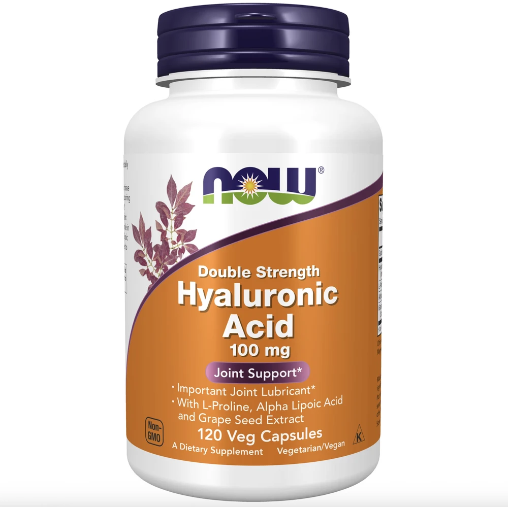 Now Foods Now Hyaluronic Acid 100 mg Double Strenght 60 kaps.