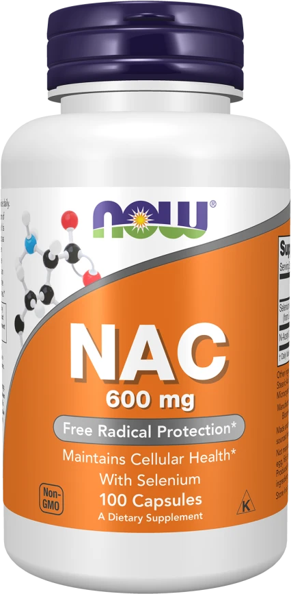Now Foods NOW NAC with selenium 600 mg 100 veg. kaps.