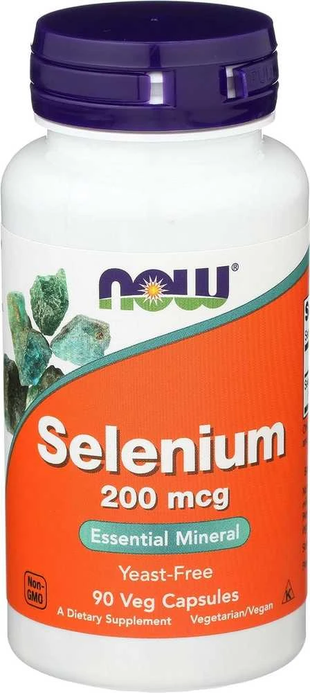 Now Foods Now Selenium 200 mcg 90 kapsulių