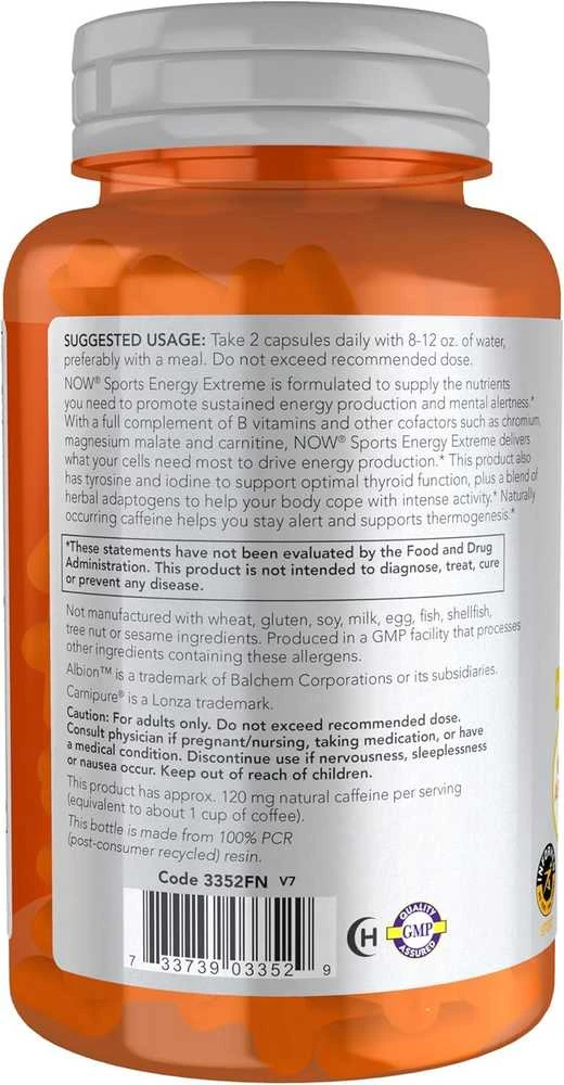 Now Foods Now Sports Energy Extreme 90 kaps.