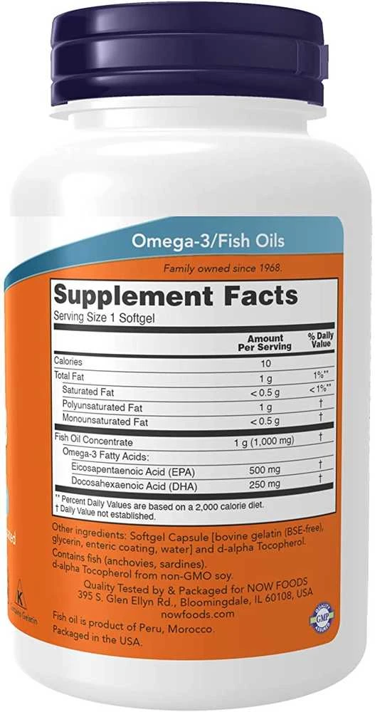 Now Foods NOW Ultra Omega 3 500EPA/250 DHA 90 kaps.