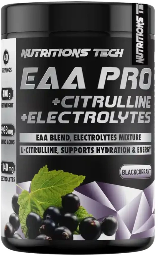 Nutritions Tech EAA Pro+Citruline+Electrolites 400g : Skonis - Žaliojo obuolio