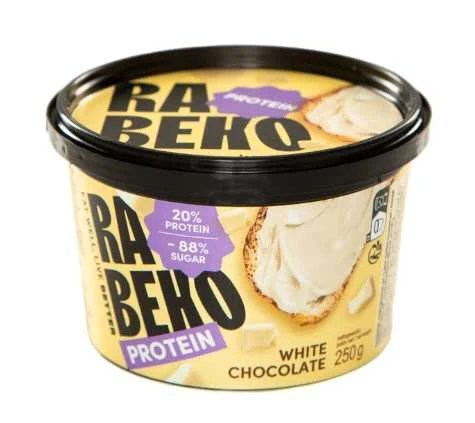 Rabeko Protein spread 250 g : Skonis - Baltojo šokolado