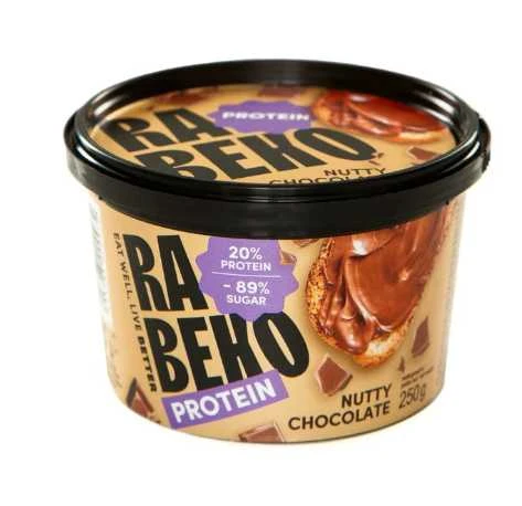 Rabeko Protein spread 250 g : Skonis - Baltojo šokolado