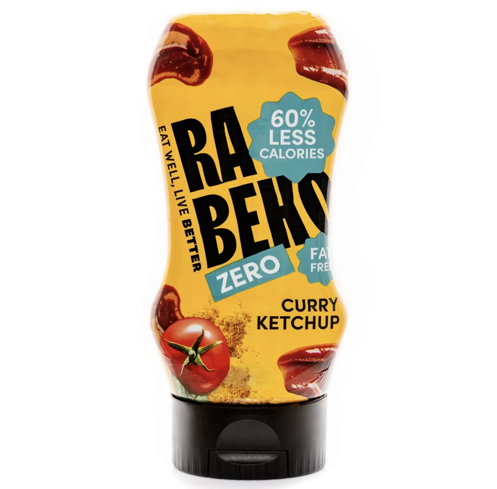 Rabeko Zero 350 ml Curry ketchup padažas
