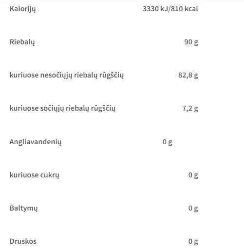 Rabeko Zero cooking spray 200 ml purškiamas aliejus : Skonis - Sviesto