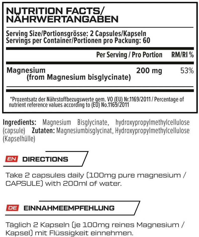 Vast Sports VAST Magnesium Bisglycinate 200 120 kaps.