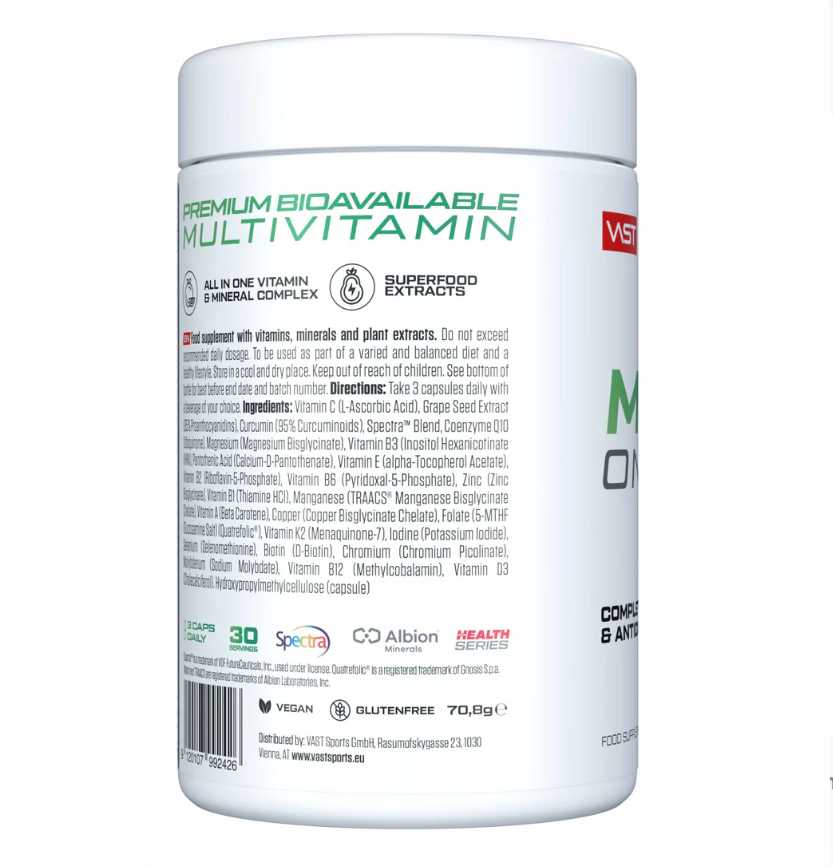 Vast Sports VAST MULTI ONE Multivitamin & Antioxidants 90 kaps.