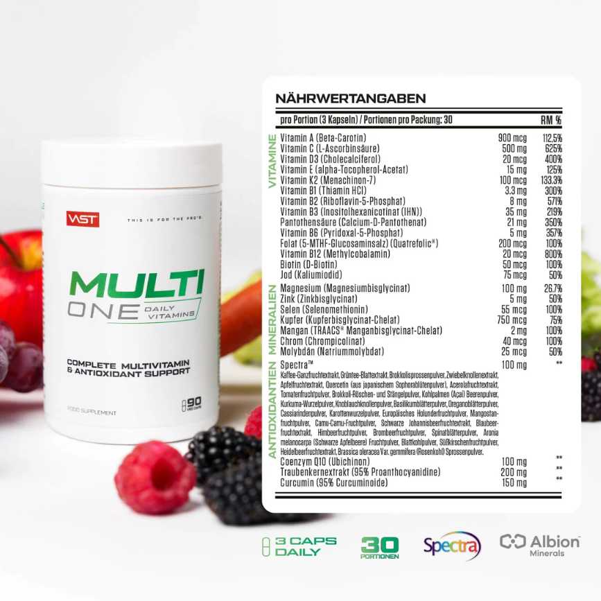 Vast Sports VAST MULTI ONE Multivitamin & Antioxidants 90 kaps.