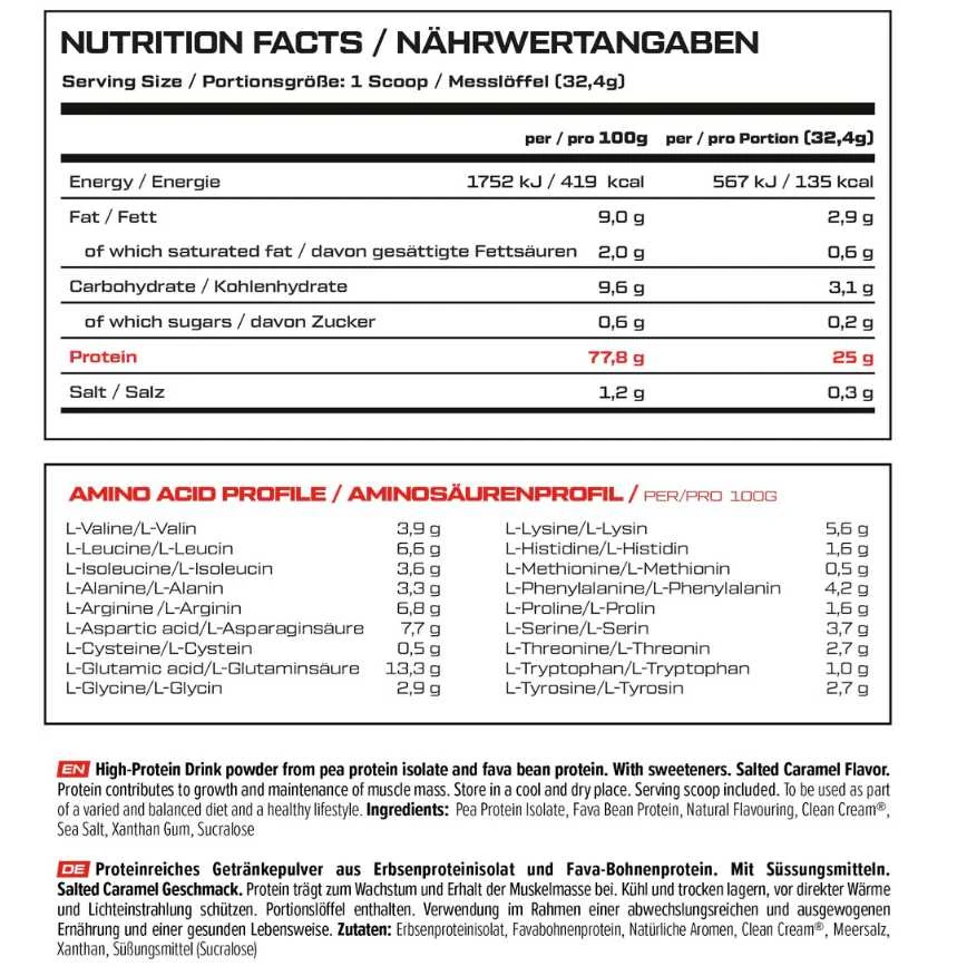 Vast Sports VAST PRO PLANT Planted-Based Protein isolate 900 g augalinės kilmės baltymai : Skonis - Bananų duonos