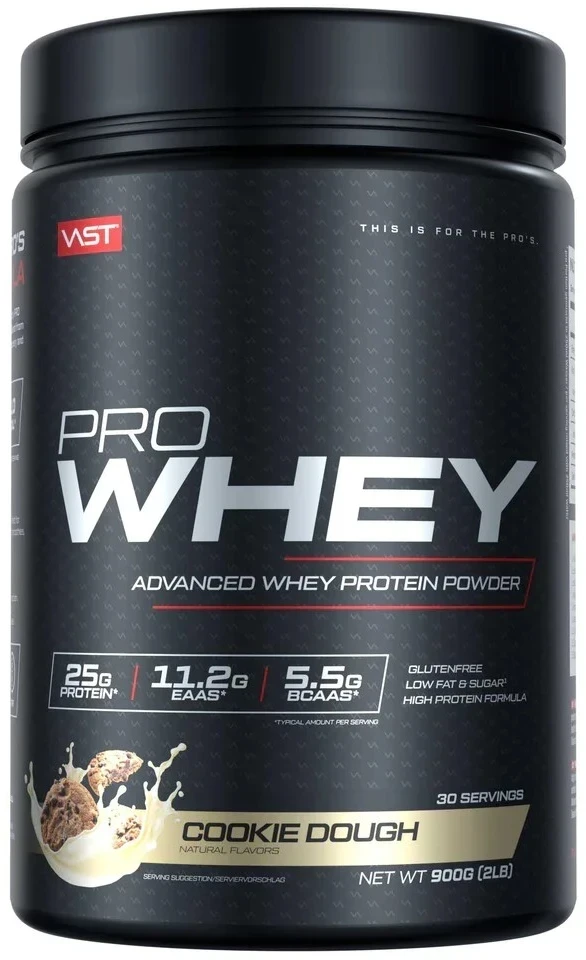 Vast Sports VAST PRO WHEY 900 g baltymai + gertuvė dovanų : Skonis - Kokosinių ledų