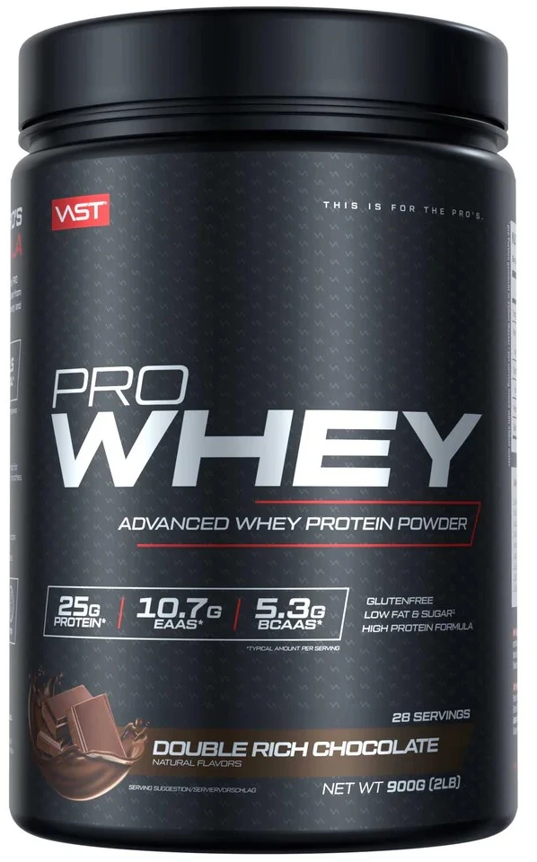Vast Sports VAST PRO WHEY 900 g baltymai : Skonis - Sausainių tešlos