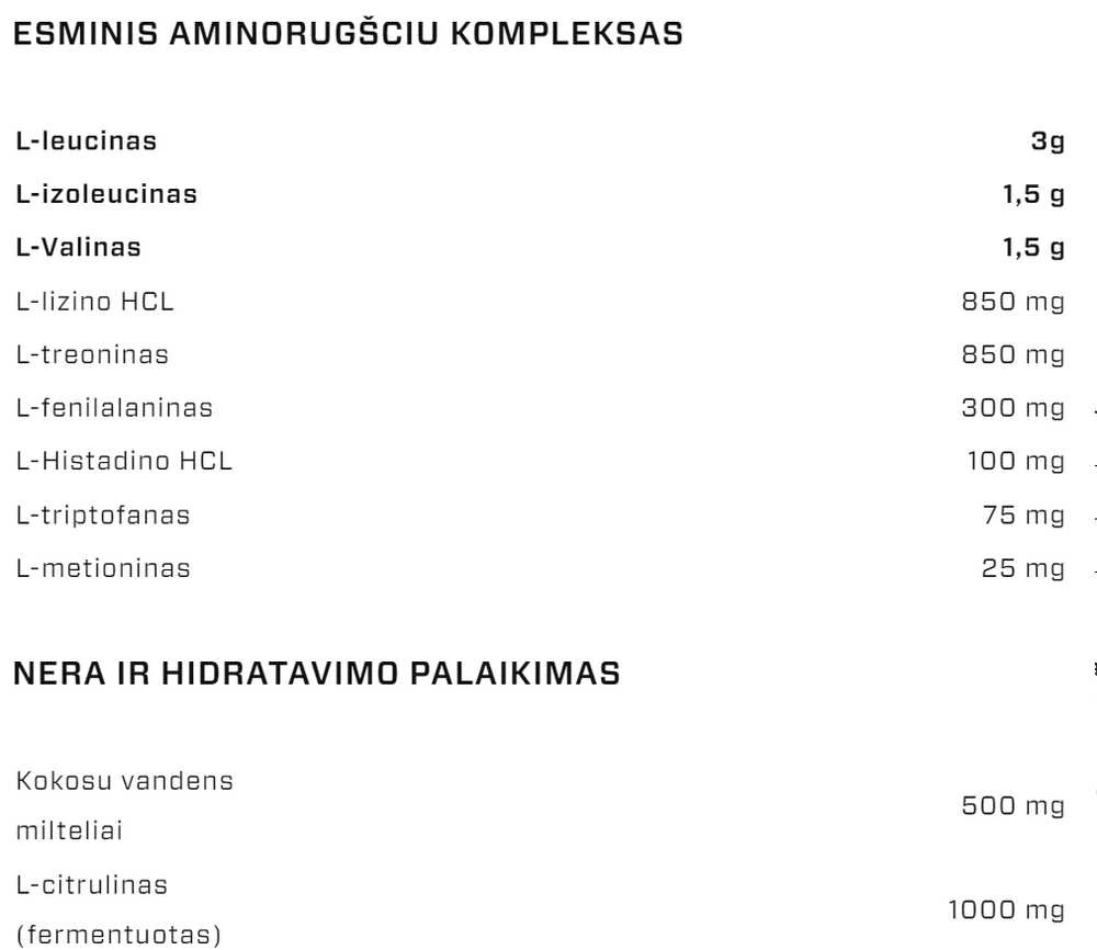 Vast Sports VAST Total Amino EAA+ 30 porc. : Skonis - Žaliojo obuolio